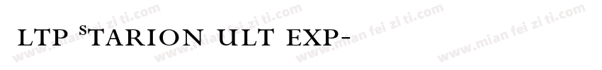Gltp Starion ult exp字体转换